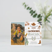 Carte Postale Fête d'anniversaire Cowboy 2ème Rodéo (Debout devant)