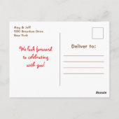 Carte Postale Fête d'anniversaire cueillette de pommes fille afr (Dos)