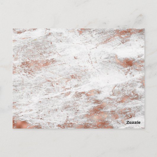 Carte Postale Fête d'anniversaire de 16 ans Rose Gold Marble Enr (Dos)