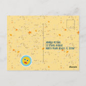 Carte Postale Fête d'anniversaire de bébé garçon amusante sur la (Dos)