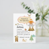 Carte Postale Fête d'anniversaire de bûcheron (Debout devant)