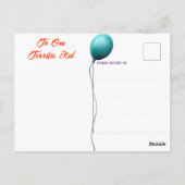 Carte Postale Fête d'anniversaire de chien (Dos)