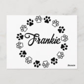 Carte Postale Fête d'anniversaire de chien Pug Fête d'anniversai (Dos)