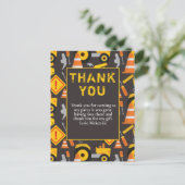 Carte Postale Fête d'anniversaire de construction Merci (Debout devant)