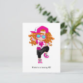Carte Postale Fête d'anniversaire de danseuse de hip hop rap bre (Debout devant)