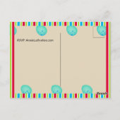 Carte Postale Fête d'anniversaire de dinosaure préhistorique (Dos)