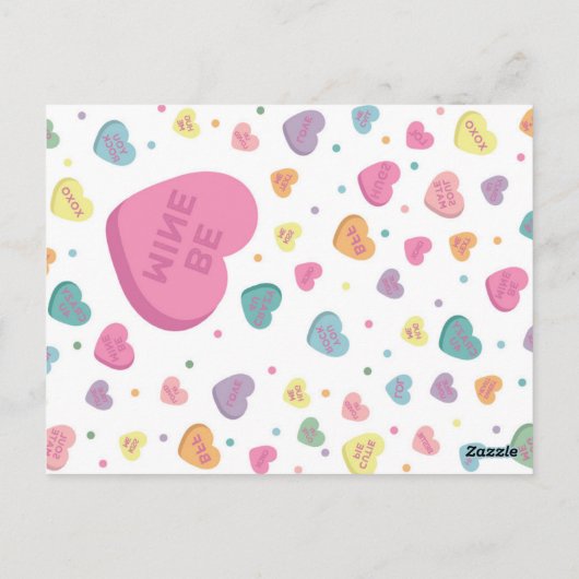 Carte Postale Fête d'anniversaire de février pour fille avec des (Dos)