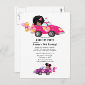 Carte Postale Fête d'anniversaire de fille Fun Drive By (Devant / Derrière)
