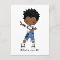 Fête d'anniversaire de garçon de danse hip hop rap