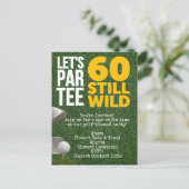 Carte Postale Fête d'anniversaire de golf Let's Par tee 60 ans g (Debout devant)