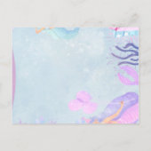 Carte Postale Fête d'anniversaire de la Sirène Bleue|| merci ann (Dos)