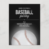 Carte Postale Fête d'anniversaire de l'enfant Baseball personnal (Devant)