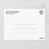 Carte Postale Fête d'anniversaire de mariage Polka moderne 50ème (Dos)