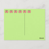 Carte Postale Fête d'anniversaire de papillon âgé de sept ans (Dos)