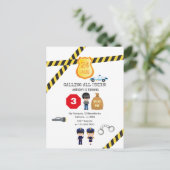 Carte Postale Fête d'anniversaire de police (Debout devant)