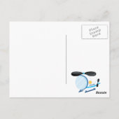 Carte Postale Fête d'anniversaire de police (Dos)