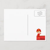 Carte Postale Fête d'anniversaire de pompier (Dos)