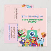 Carte postale FÊTE D'ANNIVERSAIRE ENFANTS FÊTE DE  (Devant / Derrière)