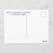 Carte Postale Fête d'anniversaire extraterrestre (Dos)