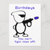 Carte Postale Fête d'anniversaire extraterrestre (Devant)