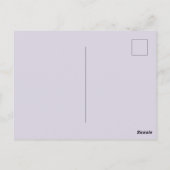 Carte Postale Fête d'anniversaire florale à l'aquarelle rose vio (Dos)