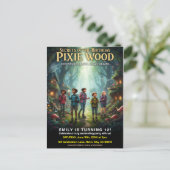 Carte Postale Fête d'anniversaire magique de Pixie Wood (Debout devant)