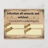 Carte Postale Fête d'anniversaire magique pour sorcier ou sorciè (Devant)