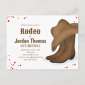 Carte Postale Fête d'anniversaire magnifique Western Cowboy Pers (Devant)