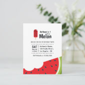 Carte Postale Fête d'anniversaire One in a Melon 1ère année (Debout devant)