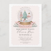 Carte Postale Fête d'anniversaire pastel rose de Noël Casse-Nois (Devant)