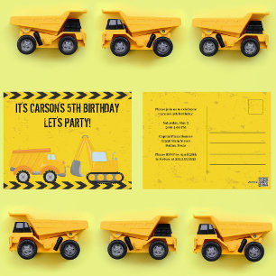Carte Postale Fête d'anniversaire personnalisée de véhicule de c