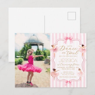 Carte Postale Fête d'anniversaire Photo Danse & Tournoiement Bal
