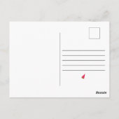 Carte Postale Fête d'anniversaire Piscine Minimal Simple Couleur (Dos)