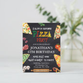 Carte Postale Fête d'anniversaire Pizza (Debout devant)