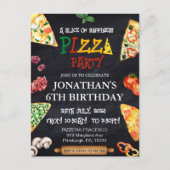 Carte Postale Fête d'anniversaire Pizza (Devant)
