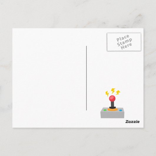 Carte Postale Fête d'anniversaire pour jeux vidéo (Dos)