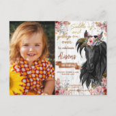 Carte Postale Fête d'anniversaire rose mignonne de cheval (Devant)