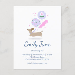 Carte Postale Fête d'anniversaire rose personnalisée pour amateu