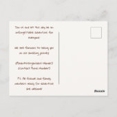 Carte Postale Fête d'anniversaire sur le thème de l'aventure dan (Dos)