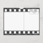 Carte Postale Fête d'anniversaire sur le thème du cinéma tableau (Dos)