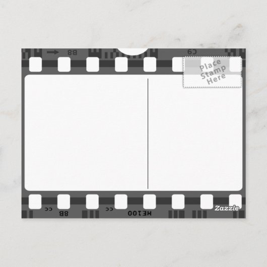 Carte Postale Fête d'anniversaire sur le thème du cinéma tableau (Dos)