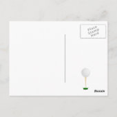 Carte Postale Fête d'anniversaire sur le thème du golf (Dos)