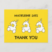 Carte Postale Fête d'anniversaire sur le thème du train (Devant)