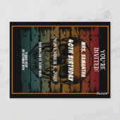 CARTE POSTALE FÊTE D'ANNIVERSAIRE SUR MESURE CÉLÉBRATION DE LA F (Dos)