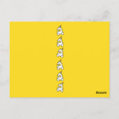 Carte Postale Fête d'anniversaire train (Dos)