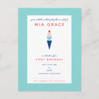 Fête d'anniversaire virtuelle pour enfants glace m