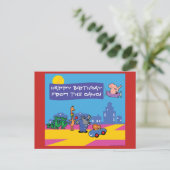 Carte Postale Fête d'anniversaire Wild Life (Debout devant)