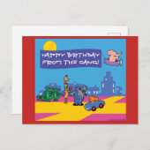 Carte Postale Fête d'anniversaire Wild Life (Devant / Derrière)