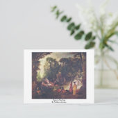 Carte Postale Fête Dans Le Parc De Watteau Antoine (Debout devant)