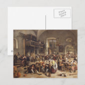 Carte Postale Fête dans une auberge (Devant / Derrière)